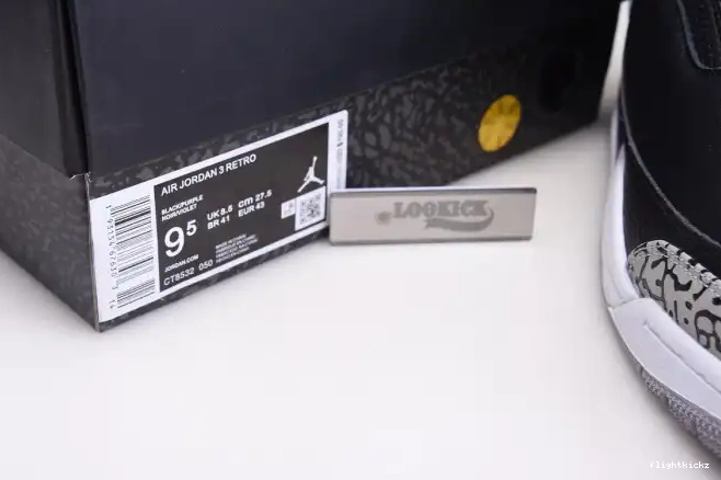 Retro Black Jordan 3 Court Purple Air CT8532-050 0522
